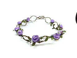 Бузковий віночок на голову