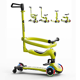 Самокат 5в1 Cooghi V5 PRO, green