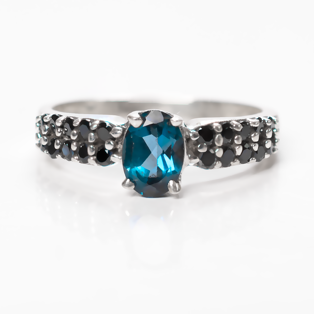 Топаз Лондонський срібна каблучка, 2323КТ