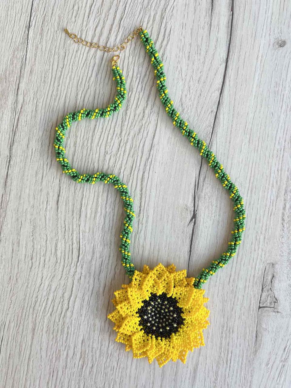 Намисто з бісеру ручної роботи, гердан. Уічольські мотиви. Без станка, фото 1