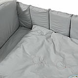 Постільний комплект на 6 елементів Babycentre & Twins Welcome to the world, grey, фото 2