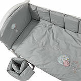 Постільний комплект на 6 елементів Babycentre & Twins Welcome to the world, grey, фото 3