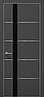 Двері міжкімнатні Папа Карло Plato PL-12 Темно-сірий супермат (глухі-щитові), фото 5