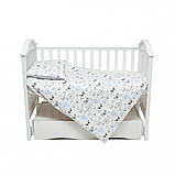 Змінна постіль на 4 елементи Twins Zoo, blue, фото 2