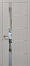 Двері міжкімнатні Папа Карло Plato PL-12 Світло-сірий супермат ПП (глухі-щитові), фото 3