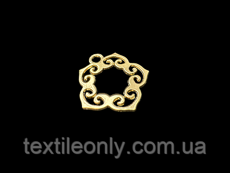 Пришивна металева емблема 22х24 мм, фото 2