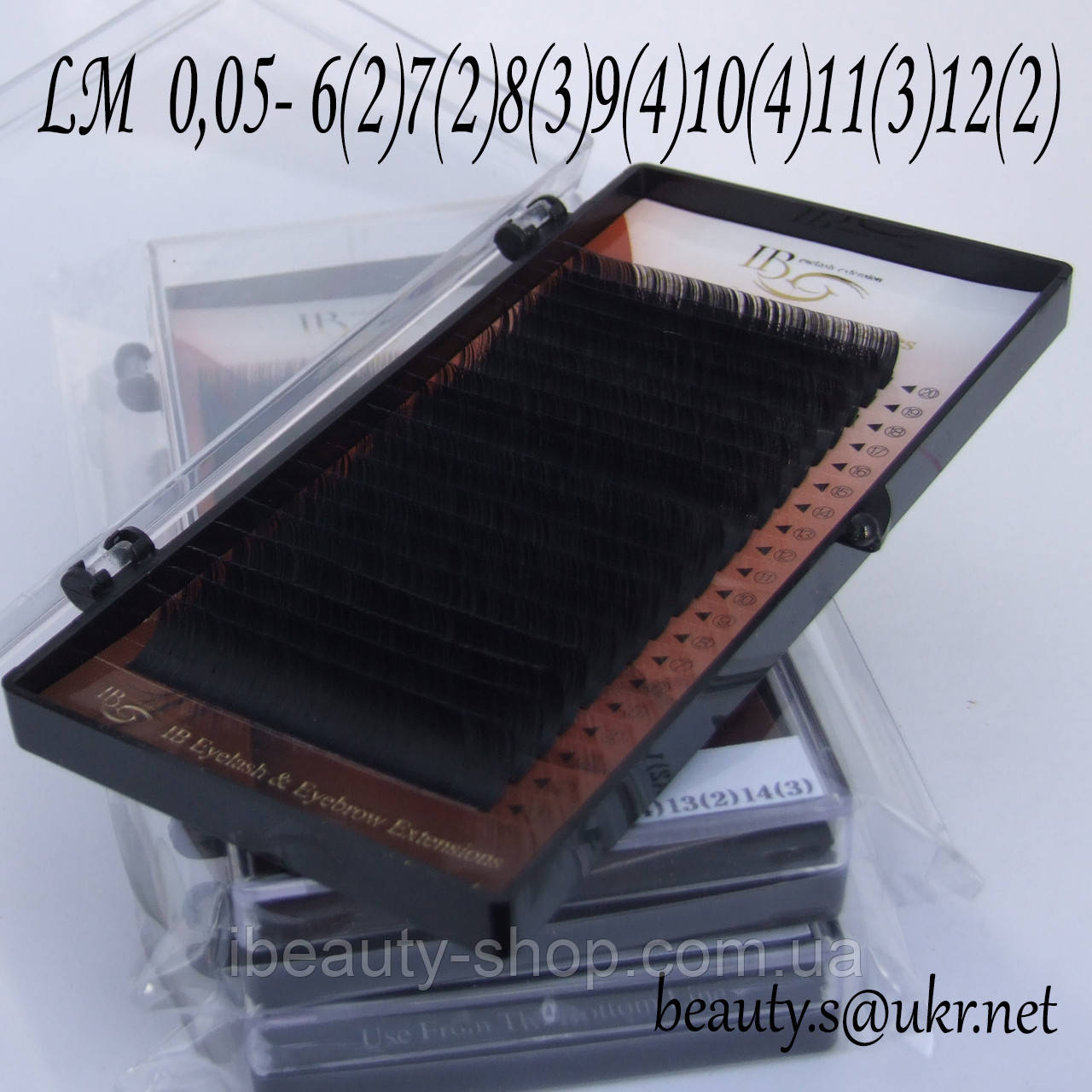 Вії I-Beauty mix LM 0,05 6-12 мм, фото 1