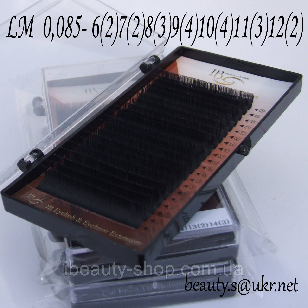 Вії I-Beauty mix LM 0,085 6-12 мм, фото 1