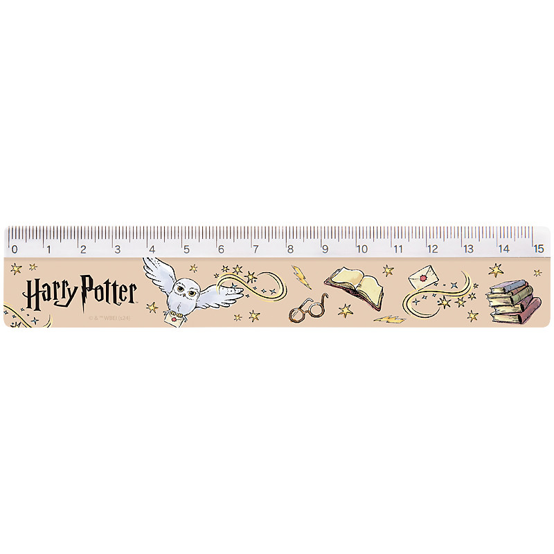 Лінійка пластикова Kite Harry Potter HP24-090, 15см, фото 1