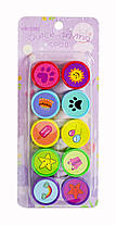 Штампики дитячі 25 мм Різні набір 10 штук 68-4WB2302