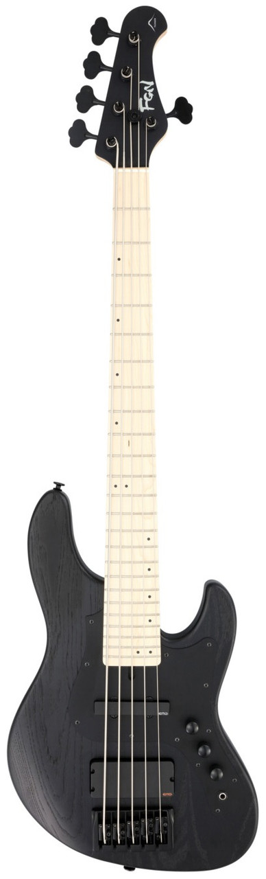 5-струнна бас-гітара FGN JMJ53-ASH-DE-M MIGHTY JAZZ DARK EVOLUTION SERIES (OPEN PORE BLACK), фото 1