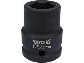 Головка торцева ударна 6-гранна YATO : квадрат 3/4", М= 21 мм, L= 50 мм [16/64]