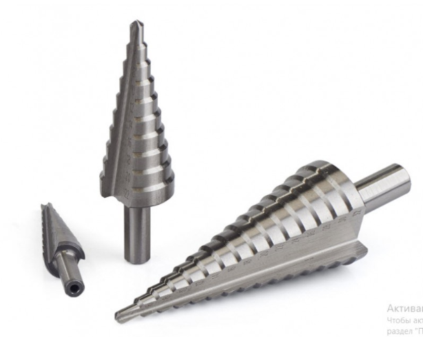 Свердло ступеневе 4х30 14ст. хв.6мм (4.6.8.10.12.14.16.18.20.22.24.26.28.30) Р6М5, фото 1