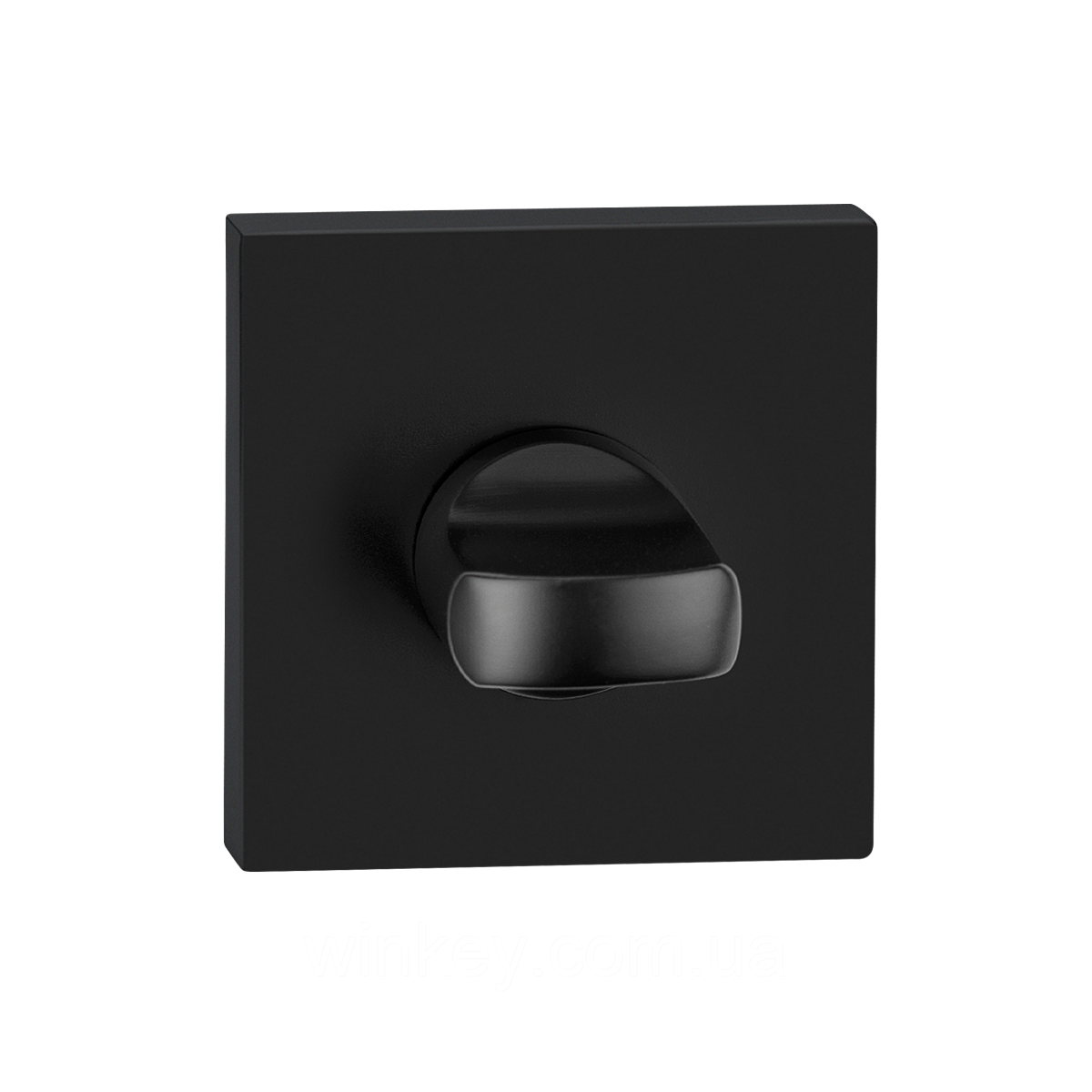 Фіксатор дверний квадратний LINDE T20 knob Black, фото 1