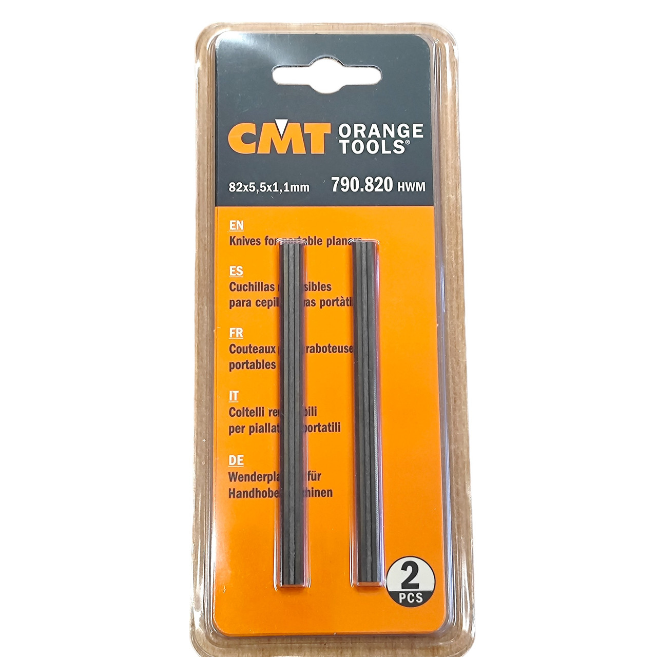 Ножі змінні для ручних рубанків СМТ HWM 82,0x5,5x1,1 (2 шт.) VHM