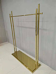 Стійки вішала для одягу золоті