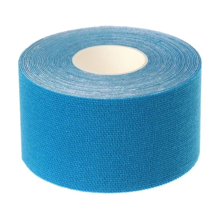 Кінезіо Тейп 4 см х 5 м Кінезіологічний спортивний тейп стрічки Kinesiology Tape, блакитний