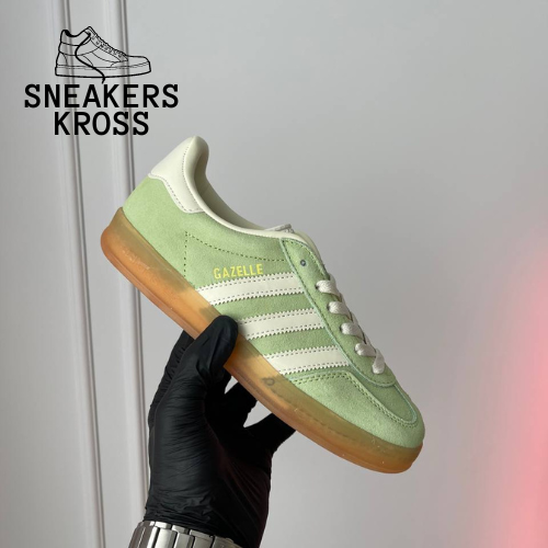 Женские кроссовки Adidas Gazelle Mint White, Кроссовки Адидас Газели ...