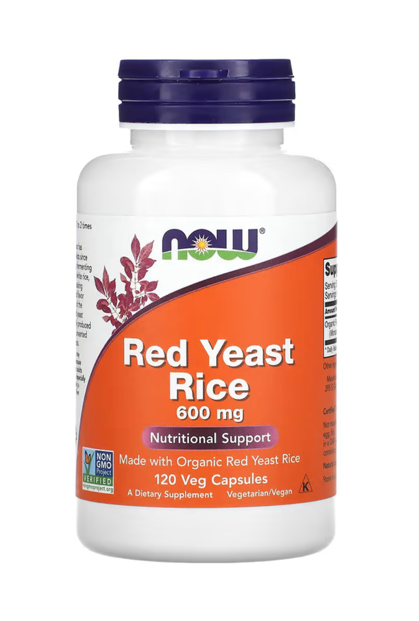 Now Red Yeast Rice 600 mg 120 Veg Caps