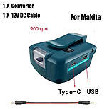 Адаптер usb Makita 14,4 В/18В, фото 6