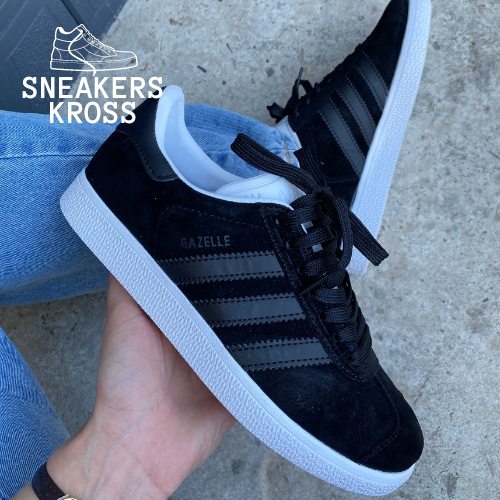 Мужские кроссовки Adidas Gazelle Classic Black White, Кроссовки Адидас ...