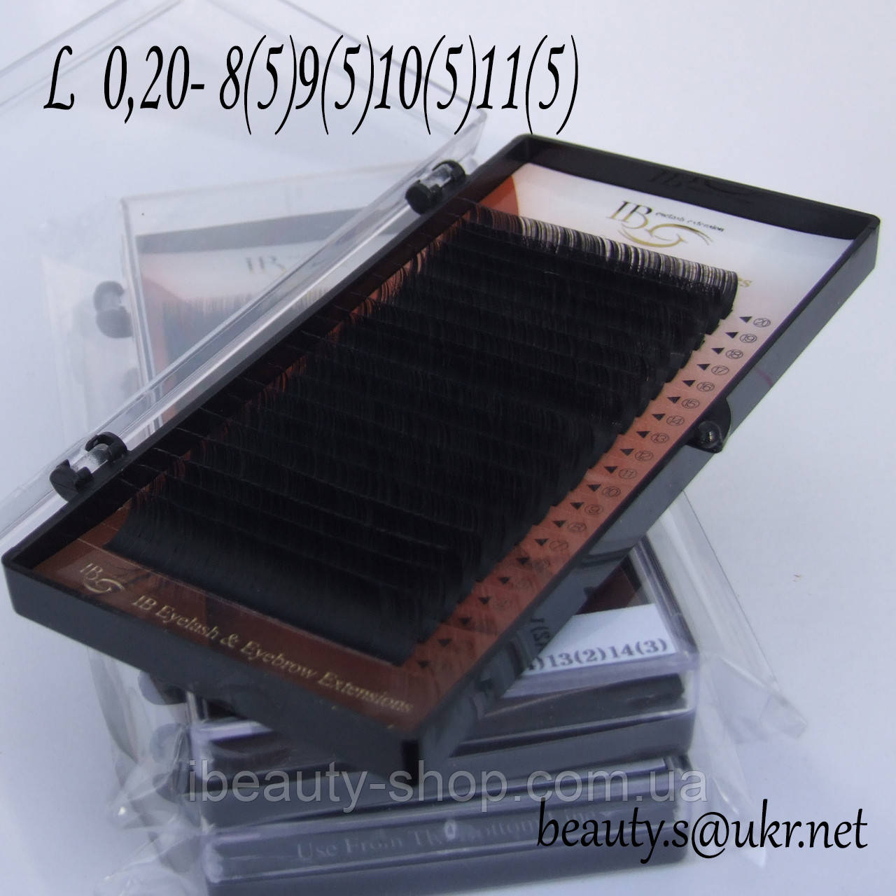 Вії I-Beauty mix L 0,20 8-11 мм, фото 1