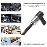 Ручний мініпилосос акумуляторний для машини/будинку AS228 чорний (GS-141792), фото 3