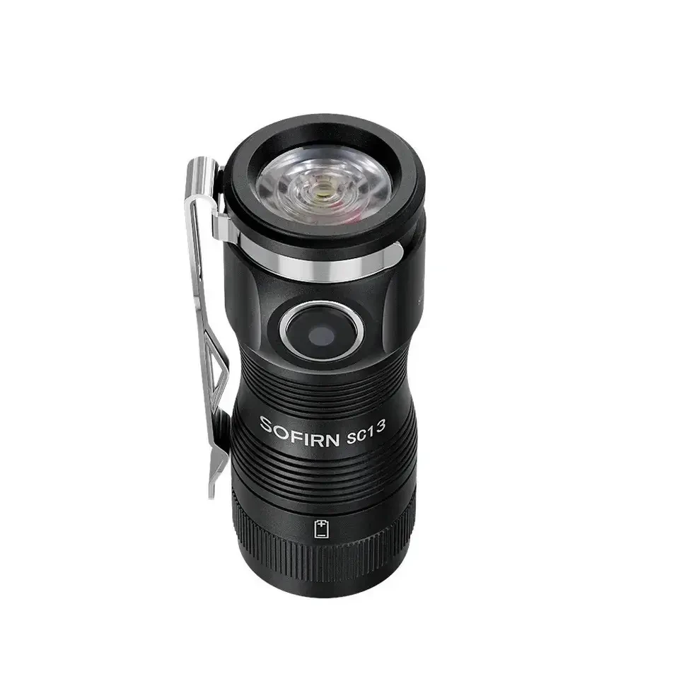 Ручний ліхтар Sofirn SC13 + АКБ 1100 мАг | авіаційний алюміній | Type-C | IP68, фото 1
