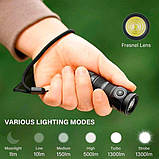 Ручний ліхтар Sofirn SC13 + АКБ 1100 мАг | авіаційний алюміній | Type-C | IP68, фото 7