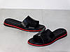 Шльопки стильні шкіряні жіночі чорні 38р, фото 3