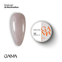 Simple gel 016 Marshmallow / Сімпл гель 016 Маршмелоу 15 мл