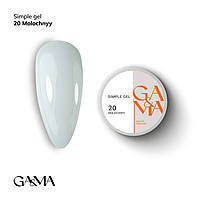Simple gel 020 Molochnyy / Сімпл гель 020 Молочний 15 мл