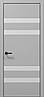 Двері міжкімнатні Папа Карло Plato PL-28 Сірий матовий ПВХ (глухі-щитові), фото 6