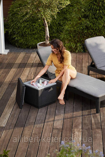 Allibert by Keter Jaipur Sun Lounger with Cushion allibert keter .ua 2226914259