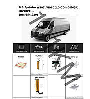Комплект фільтрів MB Sprinter (W907, W910) 2.0 CDi (OM654) (2020-) WIX
