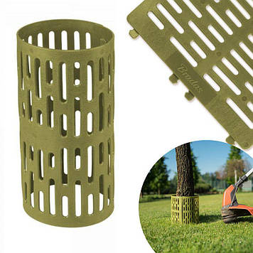 Садовий бордюр 20х33см Bradas TreeSave для захисту стволів дерев зелений для городу і кущів декоративний