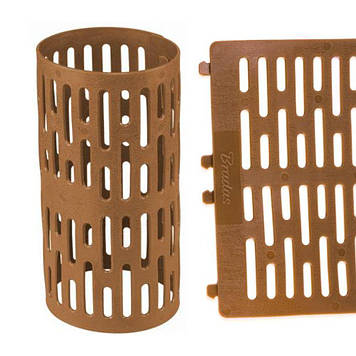 Садовий бордюр для дерев 20х33см Bradas TreeSave для захисту стволів коричневий пластиковий прямий Польща