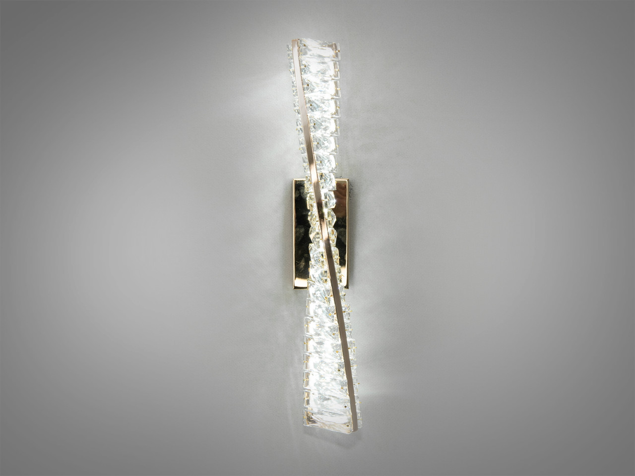 Унікальний настінний LED світильник для залу, колір золото, 15 W на 2 м2 531-1BG-LS