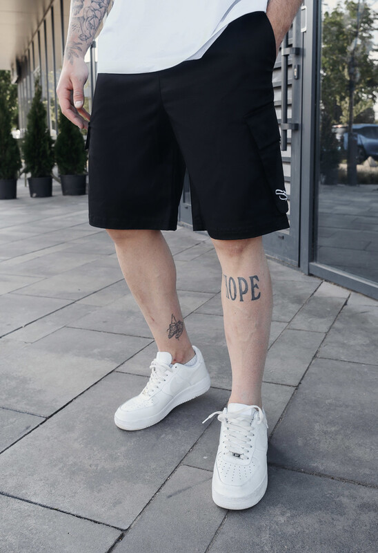 Чорні шорти у стилі карго Staff cargo sk black, фото 1