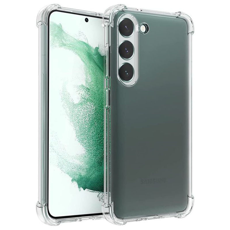 TPU чохол GETMAN Ease logo посилені кути Full Camera для Samsung Galaxy S23 Безбарвний (прозорий), фото 1