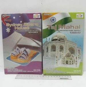 Пазли 3D поролон "Пам'ятки" мікс, фото 1