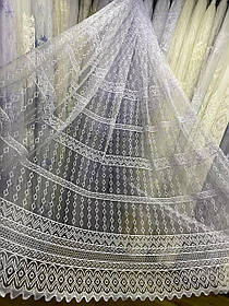 Тюль фатинова корд заввишки 2,8 м. біла