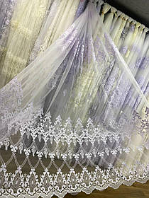 Тюль фатинова корд заввишки 2,8 м. біла