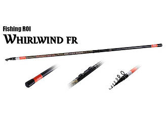 Вудилище поплавочне телескопічне з кільцями Whirlwind 4м NEW 213-20-400 ТМ FISHING ROI