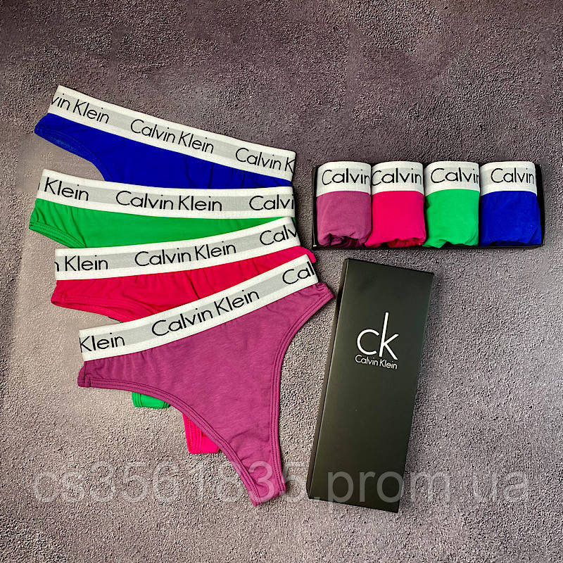 Комплект женских трусов в подарочной упаковке 4 шт Calvin Klein ...