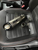 Прямоток, глушник, вихлоп ІЗ ЗАГЛУШКОЮ! SC projekt GUGNDA на мотоцикл (akrapovic) М4