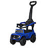 Дитяча каталка-толокар Ford M 5804 з батьківською ручкою 2 в 1 Синій, фото 2