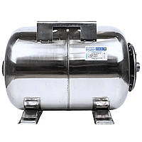 Гидроаккумулятор нержавеющий 24л EXPERT PUMP горизонтальный