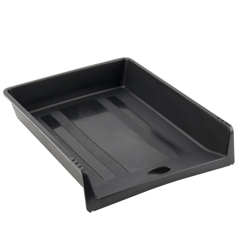 Лоток для паперу горизонтальний пластиковий Axent d4013 чорний