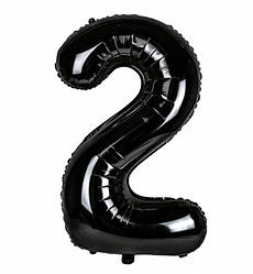 Кулька Цифра "2" (76 см) колір - чорний